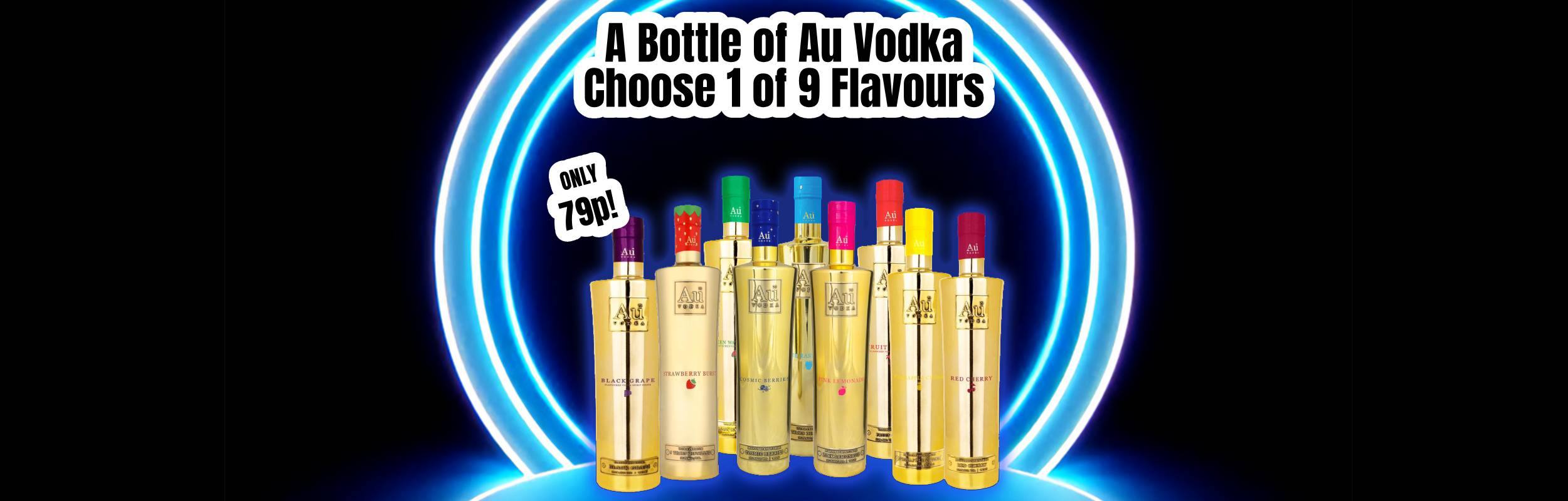 Au Vodka Bottle