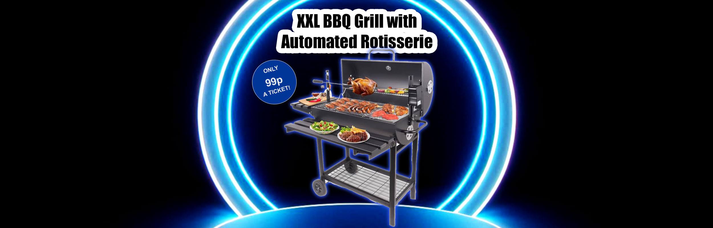 XXL BBQ Grill with Automated Rotisserie
