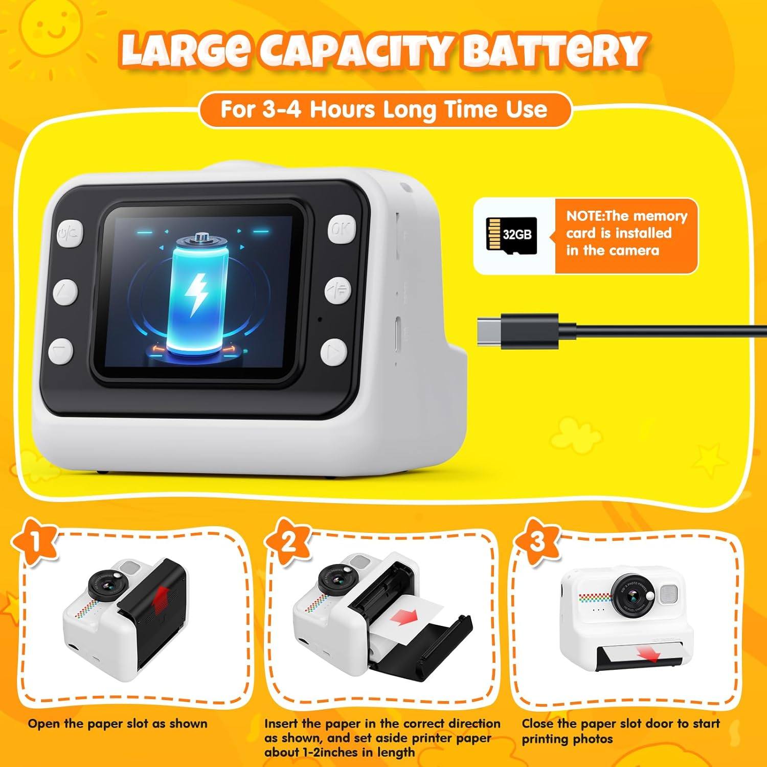 Instant Print Kids Camera - Image 3