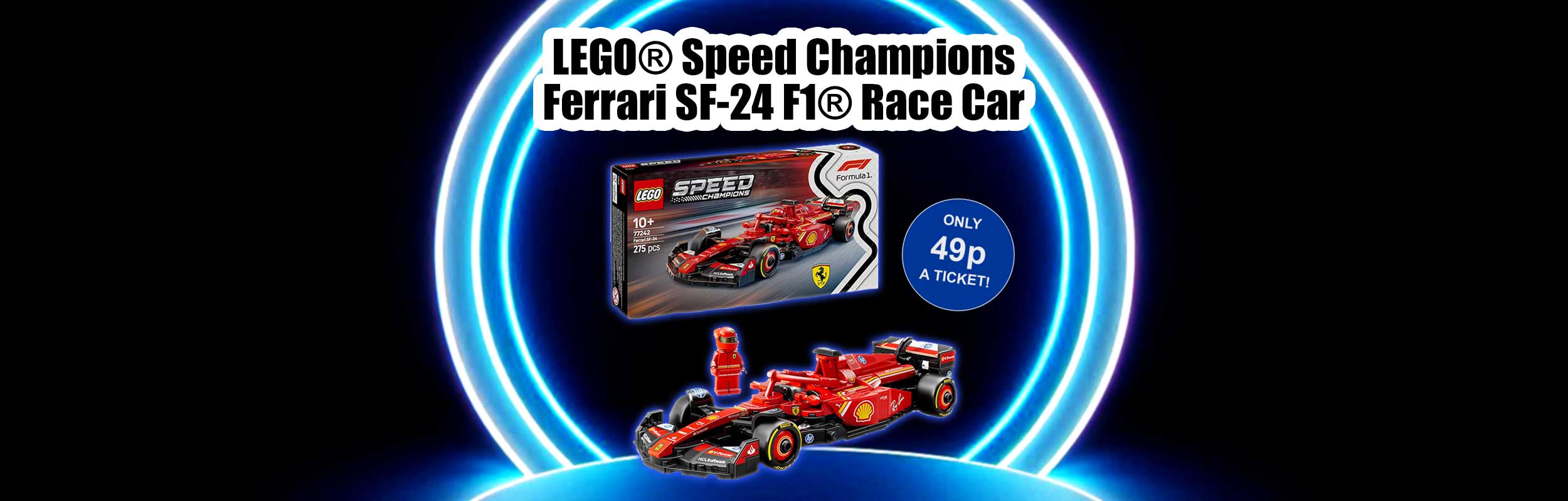 LEGO Speed Champions Ferrari SF-24 F1 Race Car Toy