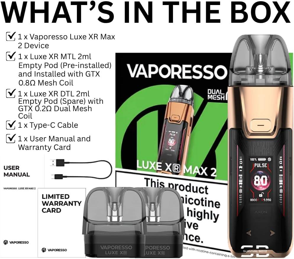Vaporesso Luxe XR Max 2 Vape Kit - Image 2
