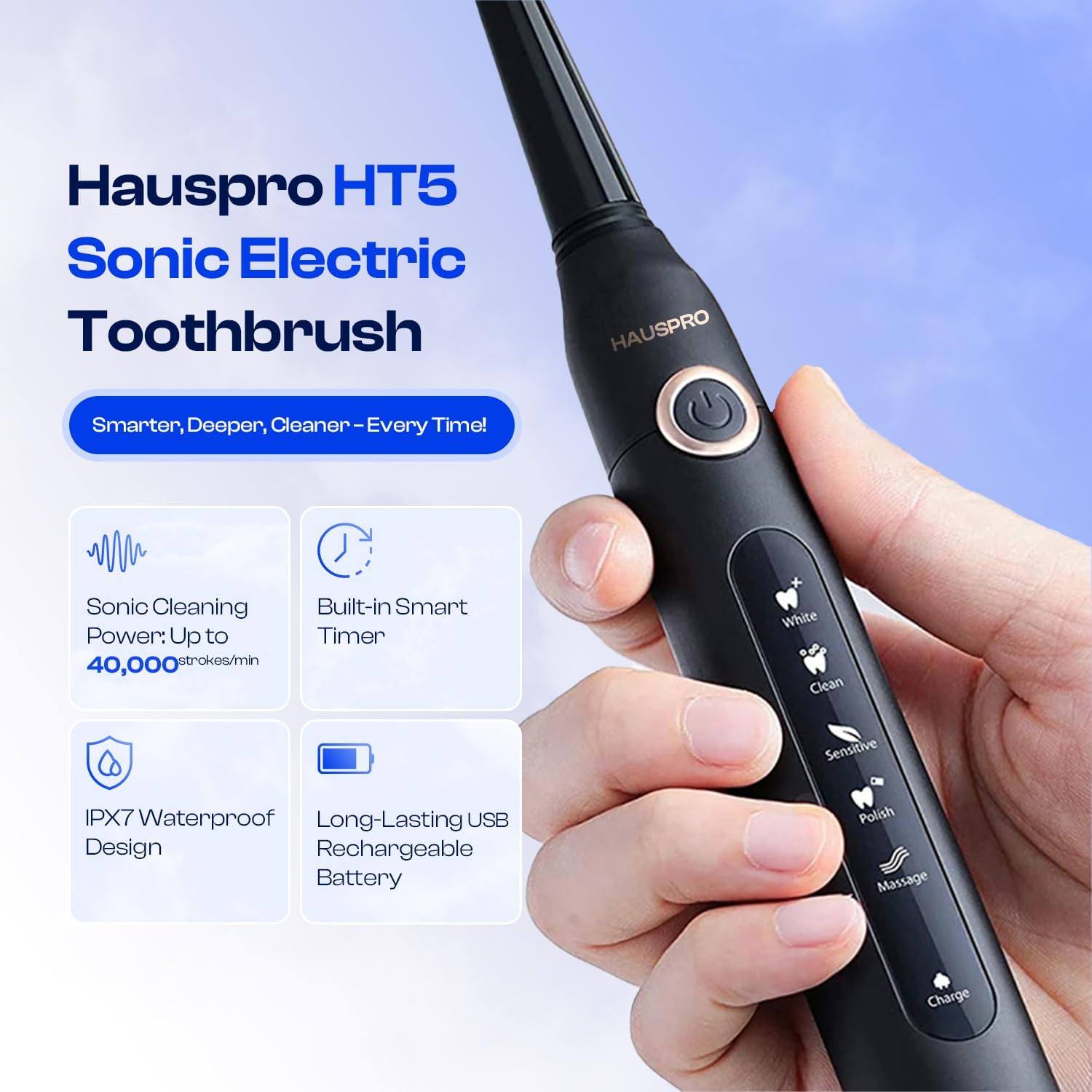 HAUSPRO Sonic Electric Toothbrush - Image 3