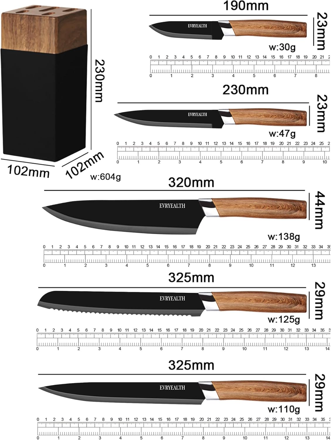 Kitchen Knife Set - Image 4