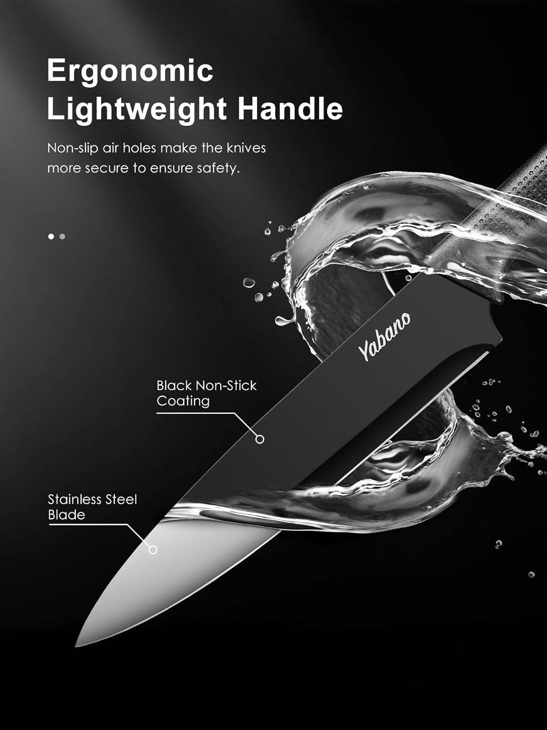 Yabano 7 Piece Kitchen Knife Set - Image 4