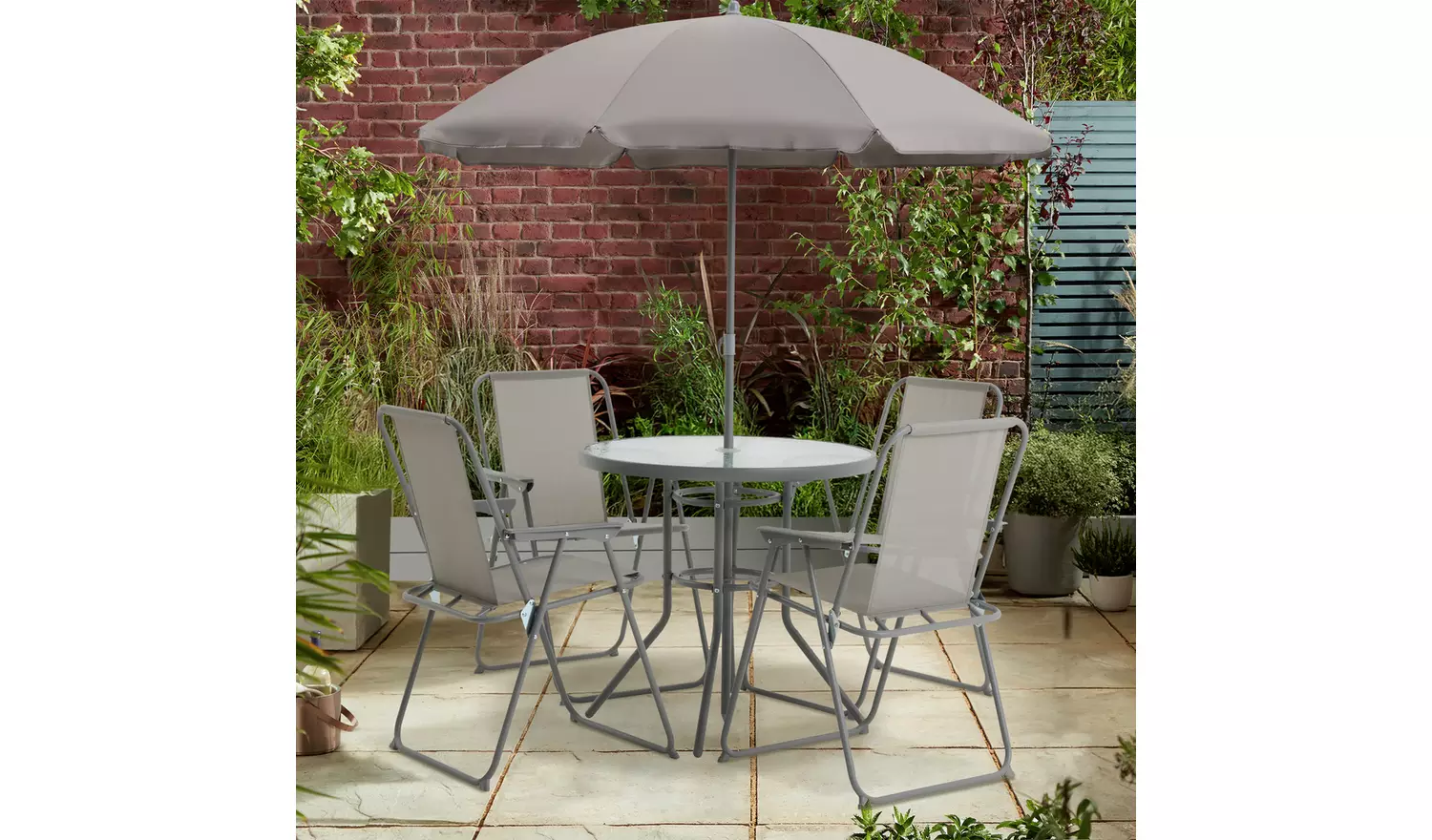 4 Seater Metal Patio Set - Image 3