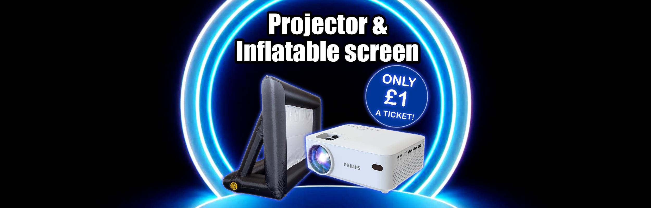 Projector & Inflatable screen