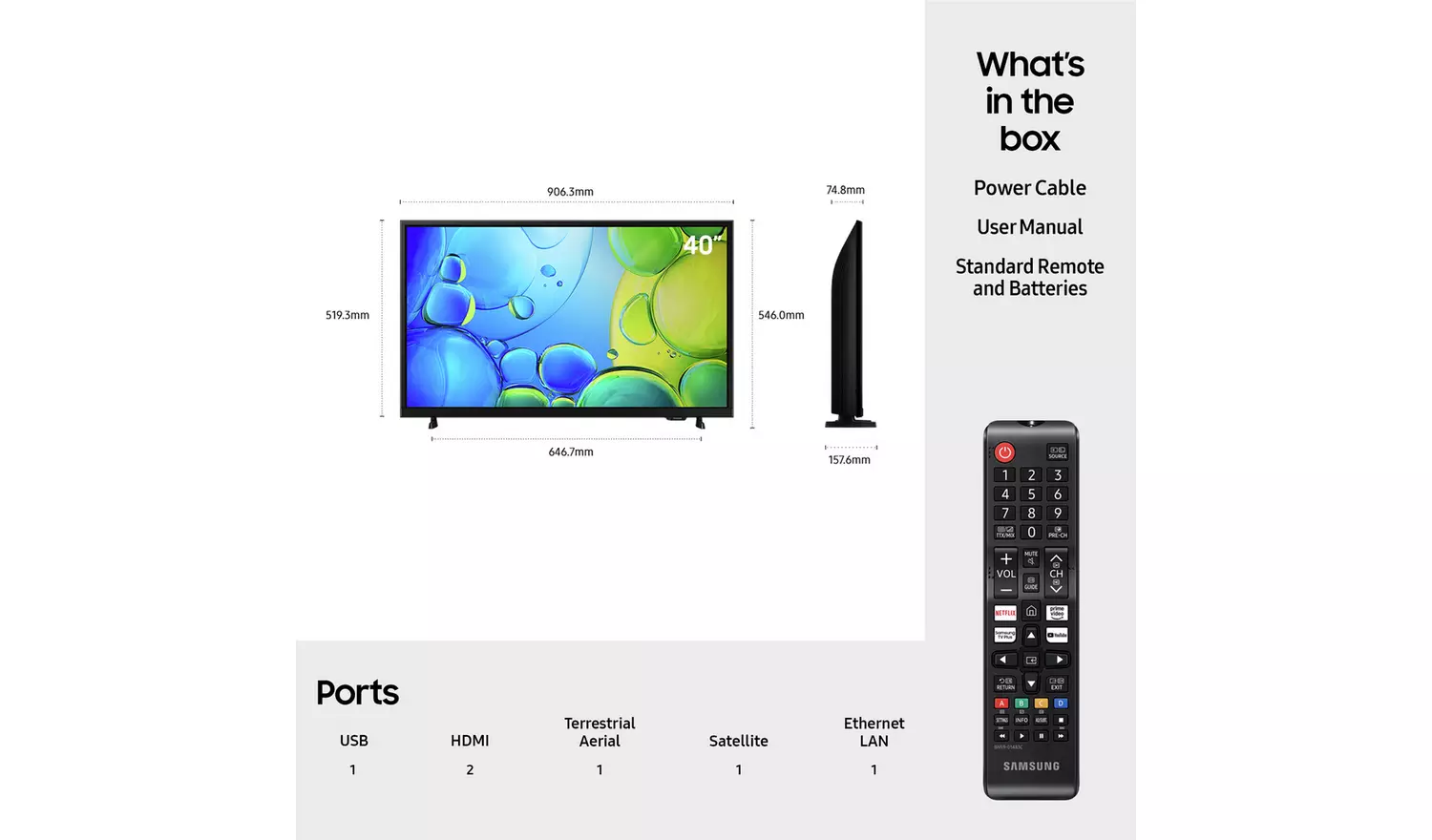 Samsung 40" TV - Image 2